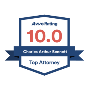 Avvo Rating 10.0 badge - Charles Arthur Bennett Top Attorney