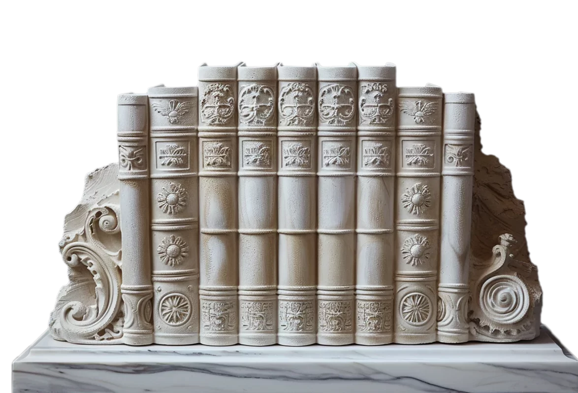 Law books and bookends representing legal expertise