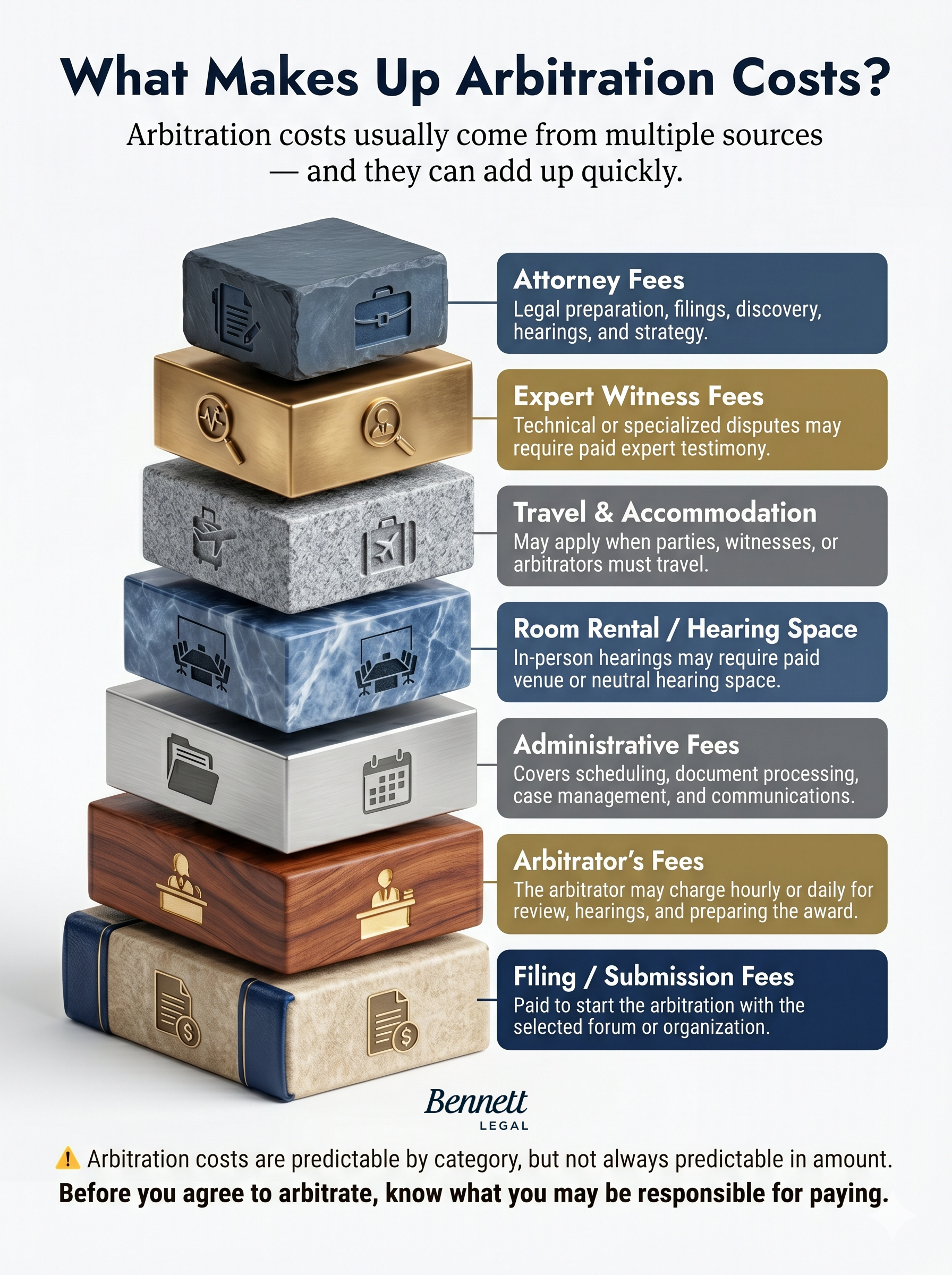 A guide for arbitration costs
