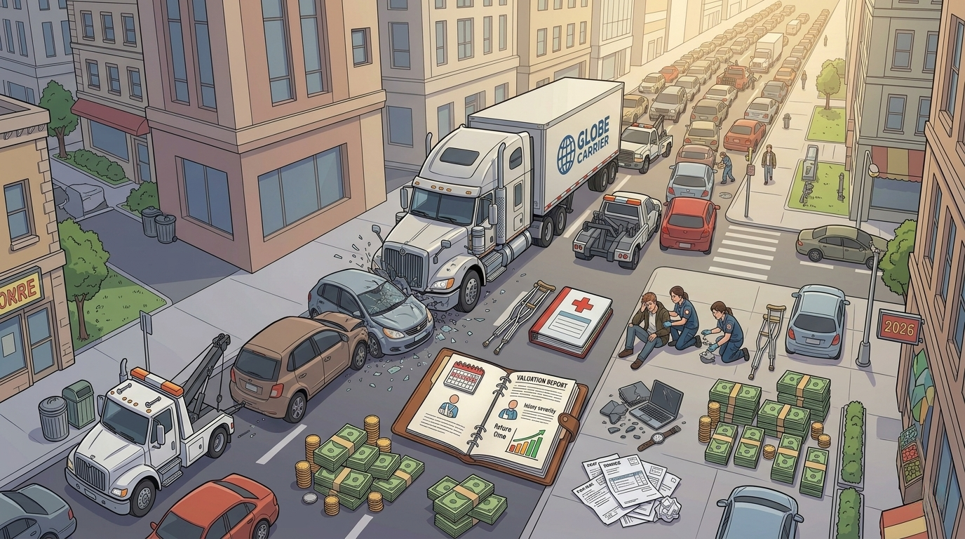 How Commercial Truck Accident Claims Are Valued (Beyond The Bills)
