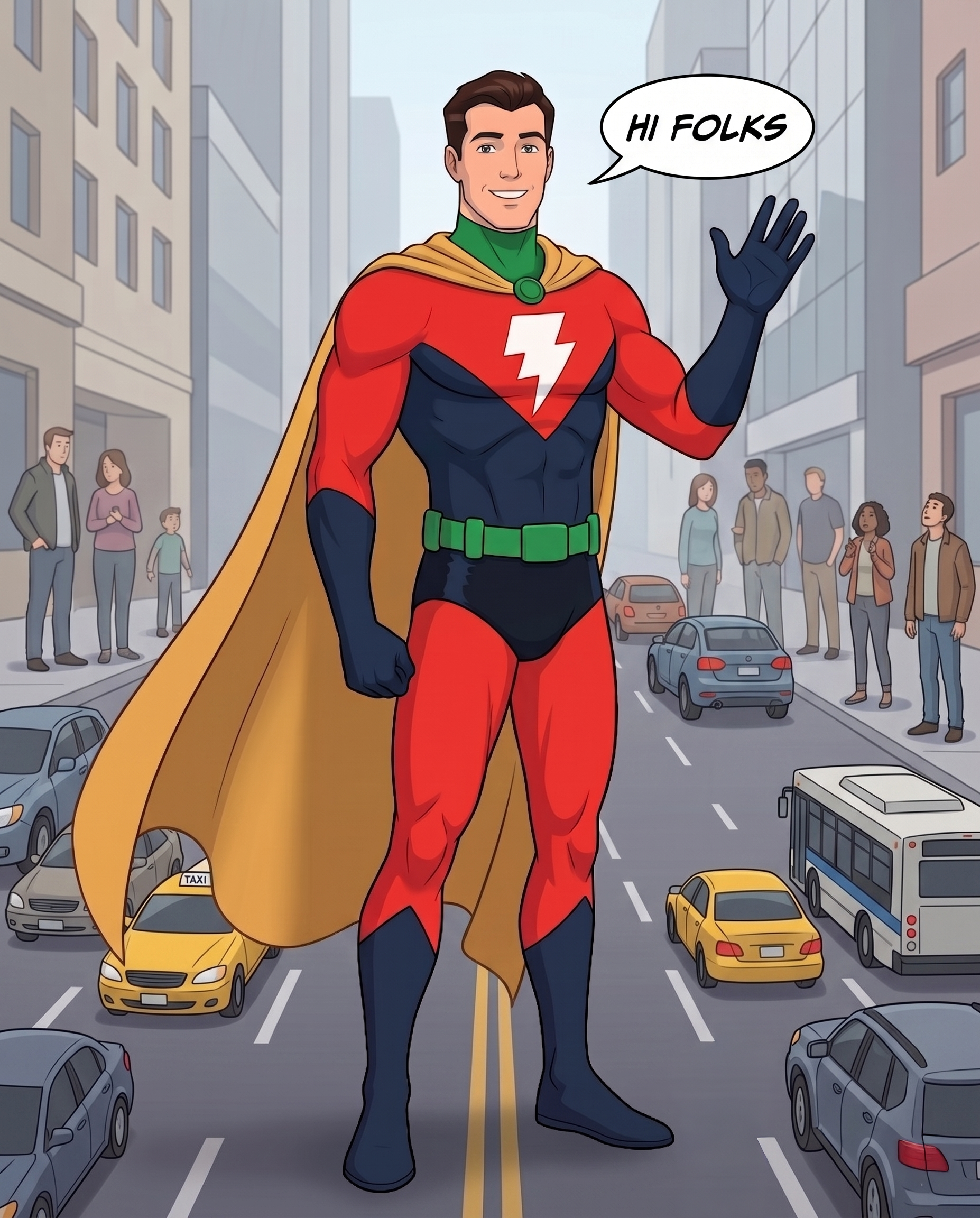 Tall Chuck welcoming hit-and-run readers