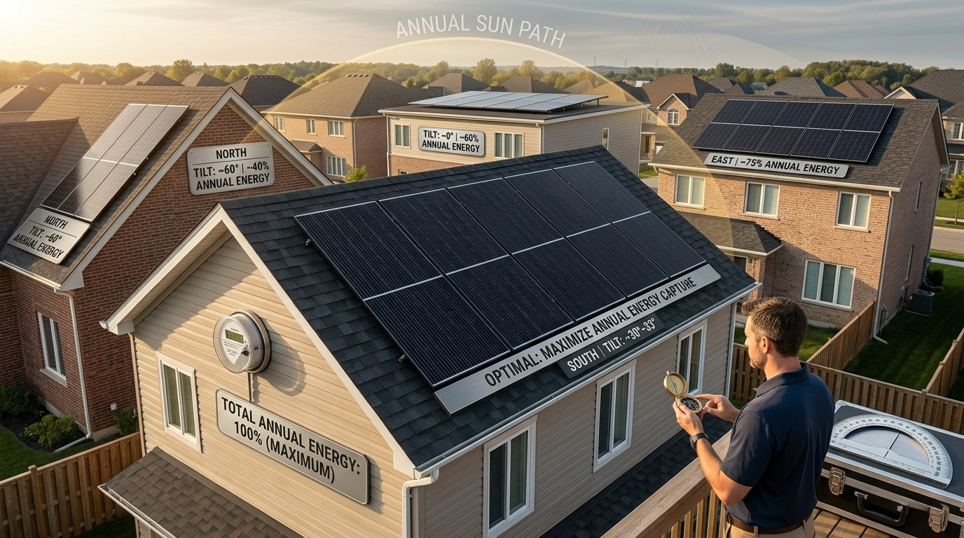 Best direction for solar panels in Texas