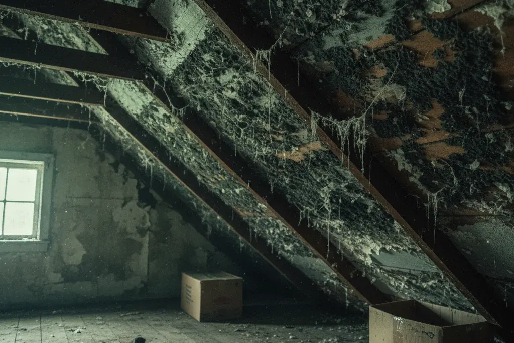 Attic Mold After Solar Panel Installation
