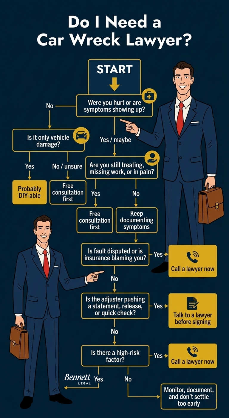 Do I need a car wreck lawyer?