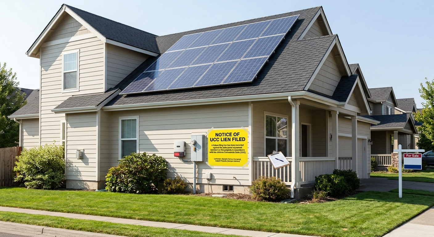 Why Did a Solar Company File a UCC Lien Without Telling Me? Is That Legal?