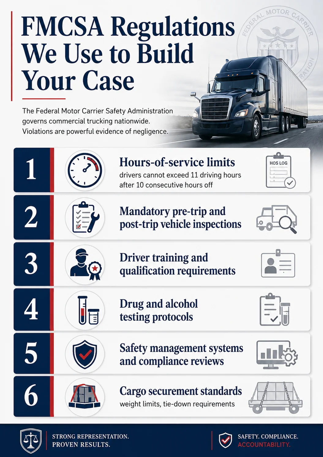 FMCSA federal trucking regulations